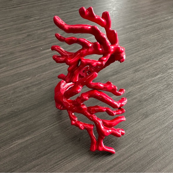 Zara Red Faux Coral Bracelet - Picture 2 of 5